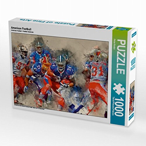 CALVENDO Puzzle American Football | 1000 Teile Lege-Größe 64 x 48 cm Foto-Puzzle für glückliche Stunden