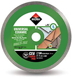 RUBI 30945 Continuous Ceramic General Diamond Disc (CEV) 180 SUPERPRO, Grey, 180 mm