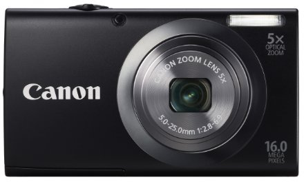 Canon PowerShot A2300 Digital Camera - Black (16.0 MP, 5x Optical Zoom) 2.7 inch LCD