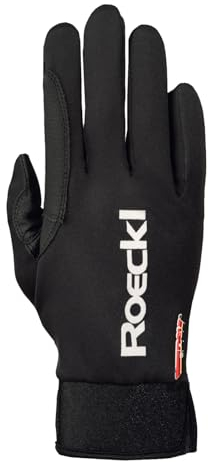 Roeckl Erwachsene Lit Handschuhe, Schwarz, 7.5