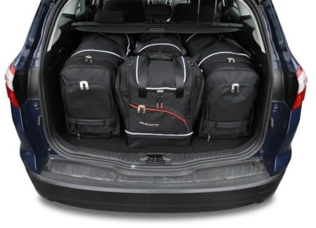 KJUST Kofferraumtaschen 4 stk kompatibel mit FORD FOCUS KOMBI III 2011-2018