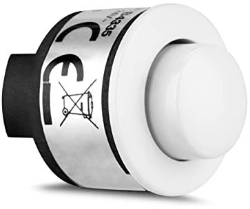 REV Klingeltaster, Klingelknopf rund, max. 42VAC 1,5A, Bohrung Ø 15mm, weiß