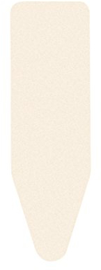Brabantia 8mm Thick Underlay Ironing Board Cover (C Board/Ecru) Heat-Resistant, Non-Slip, Cord Fastener