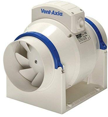 Vent Axia ACM100 ACM150 InLine Mixed Flow Bathroom Extractor Fan Timer Std 4 6 (4 100mm Timer)