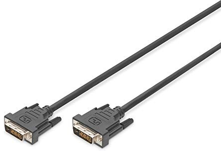 DIGITUS Câble DVI - DVI-D (24+1) - Full-HD - 1m - Dual Link, 30Hz - Compatible avec moniteur, TV, PC