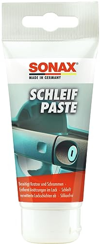SONAX Pasta abrasiva togli graffi (75 ml) elimina graffi e scalfitture. Leviga gli strati di vernice deteriorati dagli agenti atmosferici | Art.N. 03201000