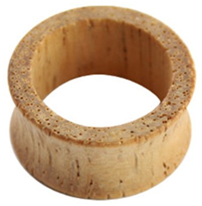 eeddoo Flesh Tunnel Holz Beige Rain Tree Wood 8 mm