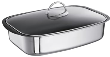 Schulte-Ufer Easy 67049-36 All-Purpose Roasting Tin / 36 cm / 6 L/Induction/with Transparent Lid