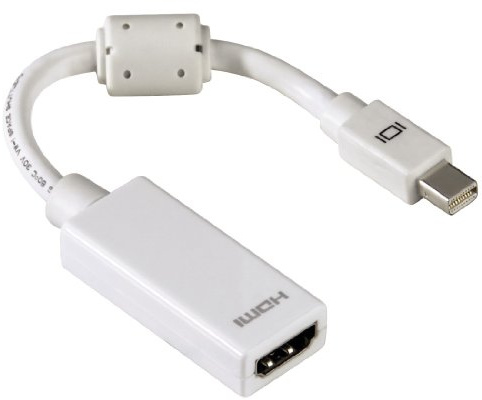 Hama Mini Displayport zu HDMI Adapter, Full HD bis 1080 dp, miniDP Stecker zu HDMI Buchse, ideal für MacBook Air/MacBook Pro/Mac Pro/Mac mini, weiß