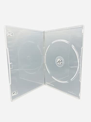 10x CD DVD Blu-ray Slim Hüllen Transparent 7 mm – Dragon Trading – Einzel Disc Cases mit Außenfolie für Cover – Platzsparende Aufbewahrung & Schutz für 1 Disc