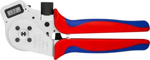 KNIPEX Vierdornpresszange, 97 52 65 DG | Geeignet für gedrehte Kontakte verchromt mit Mehrkomponenten-Hüllen 250 mm
