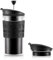 BODUM K11102-01 Travel Press Set Coffee Maker with Extra Lid, 0.35 L/12 oz - Black