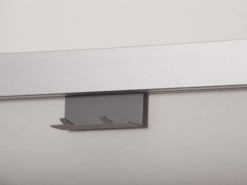 Linero Mosaiq Starterset Profilleiste 600 mm + 2er Hakenleiste Titangrau exklusiv von SO-TECH®