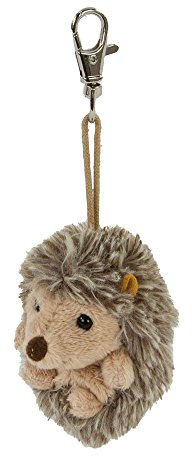 Bukowski, Design of Sweden, Schlüsselanhänger Igel, Plüschtier grau/beige, Igel 6 cm