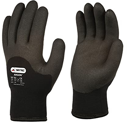 Skytec Thermal Gloves - 1 Pair Heavy-Duty Winter Work Gloves for Men & Women - Lightweight, Argon-Insulated, Cold & Water-Resistant Safety Gloves for Secure Grip - Medium