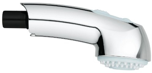 GROHE Spülbrause (Original Ersatzteil, Langlebig, Robust, Herstellergarantie: 5 Jahre, Passgenau), Chrom/Night Time Grey, 46656NC0