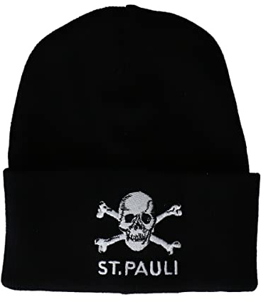 FC St. Pauli Kindermütze Totenkopf - Mütze für Kinder schwarz, GOTS