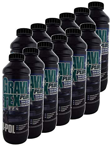 Gravitex U-Pol Black Professional Stone Chip Protector 12 x 1 Litre Underbody, Vehicle Stone Chip Protection Primer Can be Over Painted