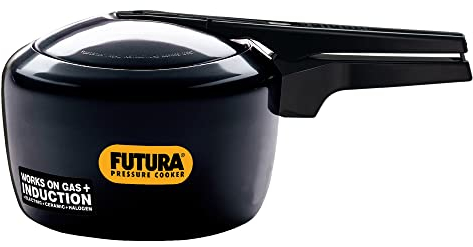 HAWKINS Futura Pentola a Pressione anodizzata Dura, Compatibile con induzione, 3 Litri, Piccola, Colore: Nero