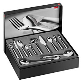 ZWILLING Senses Besteck Set, Für 12 Personen, 68-teilig, Mit Servicebesteck, Edelstahl, Mattiert, Silber
