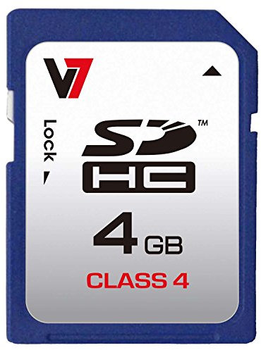 V7 VASDH4GCL4R-2E V7 SDHC Memory Card 4GB Class 4 - Blue