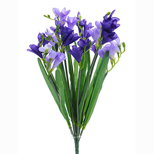 FloristryWarehouse Artificial Freesia Bunch Purple 50cm