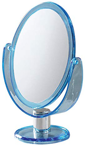 Gedy appoggio, Misure e Peso: 25X17,6X10 CM & 0,3 kg, Bagno Realizzato in ABS, Finitura Blu, Specchio Design R&S, 2 Anni di Garanzia, Unica