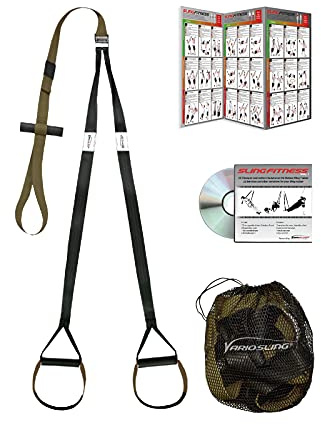 Variosling® Schlingentrainer mit Türanker Military Force Tactical grün kaki - Designed in Germany Suspension Trainer Functional Trainer