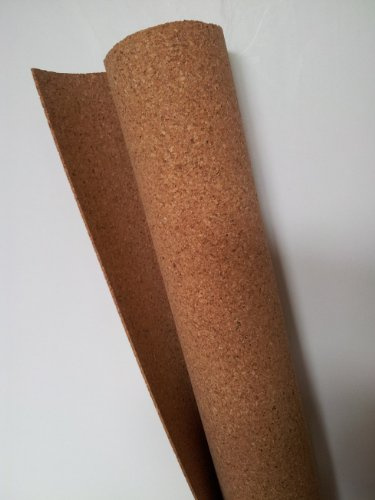 Cork Sheet: 0.8mmx610mmx915mm 1/32x24x36 model railway underlay scenery roll.