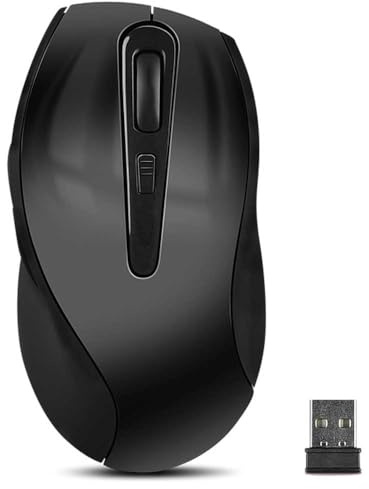 Speedlink AXON Desktop Mouse - Kabellose Maus fürs Büro/Home Office, 5 Tasten, schwarz