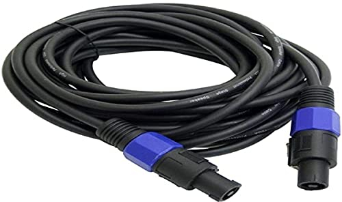 OmniaLaser OL-SPK12 Cavo per Casse da 5.8 mm, Altoparlante DJ PA per Applicazioni Professionali con Connettori Speakon, Sistema Super Noise Free, 12 Metri