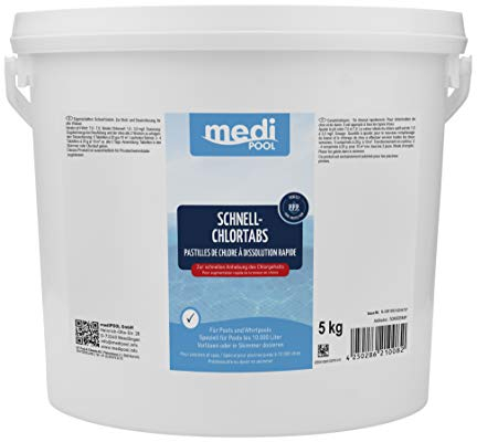POWERHAUS24 mediPOOL Schnell-ChlorTabs 5 kg