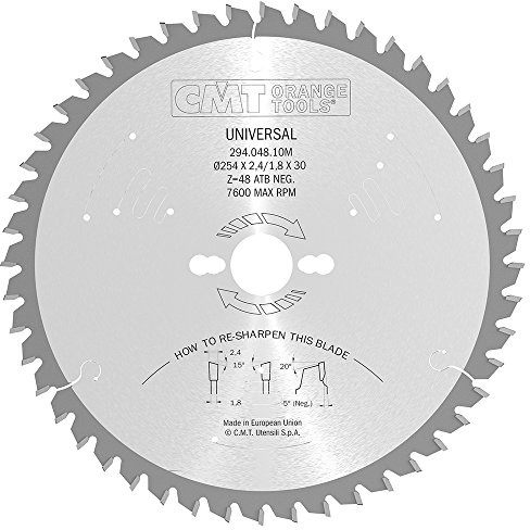 CMT ORANGE TOOLS 294.048.10M - QUERSCHNITTSÄGE 254X2.4X30 Z=48-5° WECHSELZAHN