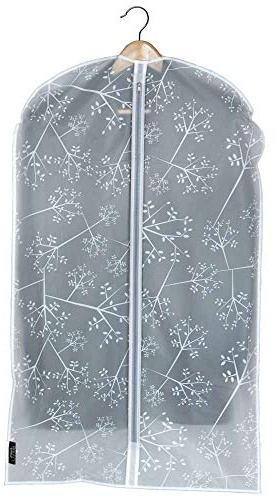 Domopak® X1 White Leaf Kleidersack Taschen für Kleidung, Kleidungsstücken & Anzüge ideal für Reisen und Speicherung – 60 x 100 cm