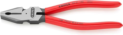 KNIPEX Kraft-Kombizange auf SB-Karte, 02 01 180 SB | Mit Kunststoff überzogen 180 mm