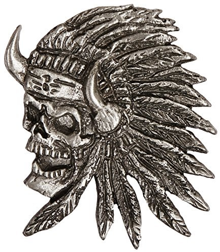 Hot Leathers Indischer Totenkopf-Anstecker