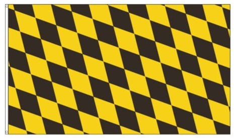 Flagge Fahne München Schwarz Gelbe Raute 90x150cm