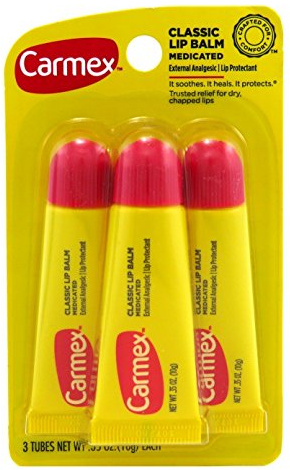 Carmex - 3x Lip Moisturizing Tube, Original Balm aus den USA!!