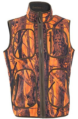 Deerhunter Gamekeeper Bonded Fleece Weste, wendbar, Größe M