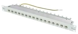 Telegärtner J02022A0050 16 Port Netzwerk-Patchpanel CAT 6a 1 HE