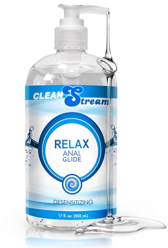 Cleanstream Relax Unscented Lubricant, Silky Liquid Formula, Toy Safe for Men and Women, ComfortEnhancing Personal Lube, 17 oz Bottle, Compatible with Intimate Accessories