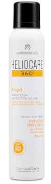 Cantabria Labs - Heliocare 360º Airgel SPF 50-200ml - Fotoprotección Corporal Avanzada - Con textura ligera que aporta frescura a la piel