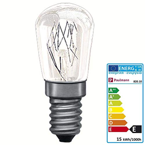 Paulmann 82010 Ampoule Poirette Four 300° 15W, E14, 50mm 22mm 300° Clair
