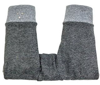 Kinderwagenhandschuhe Kinderwagenmuff Muff Handschuhe Kinderwagen Grau Sterne 40 x 23 cm 100% Baumwolle Fairtrade Ringelsuse