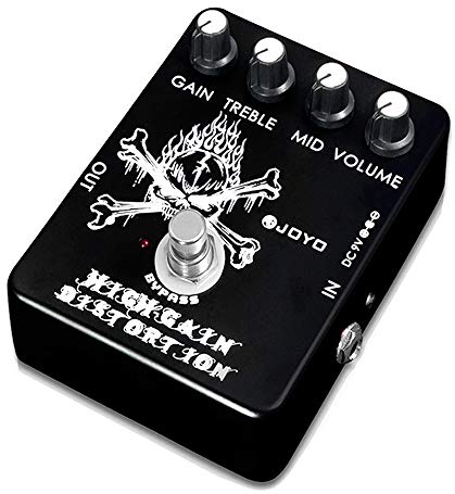 JOYO High Gain Distortion Pedal von AC/DC Crunch bis Heavy Metal mit Full Range EQ für E-Gitarren-Effekt – Bypass (JF-04)