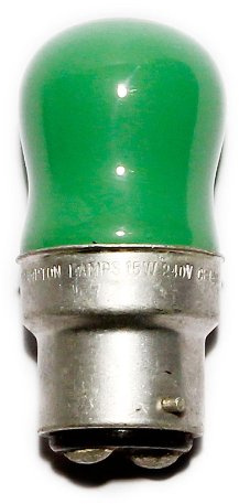 PYGMY 240 V 15 W B22d grün
