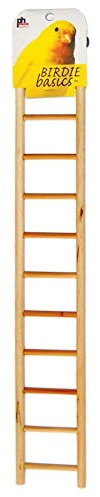 Prevue Pet Products BPV386 Birdie Basics 11-Step Wood Ladder for Bird, 17-Inch