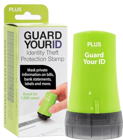 Guard Your ID Advanced Roller Identity Theft Prevention Security Stamp Green (38311)