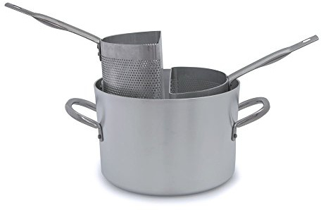 Cuocipasta alto con 2 spicchi in alluminio, spessore 3 mm, diametro 280 mm