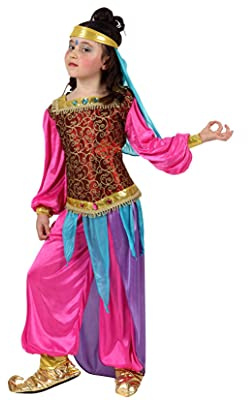 Atosa 10660 arabisk prinsessa fuchsia-kostymer runt om i världen, tjej, 5-6 år